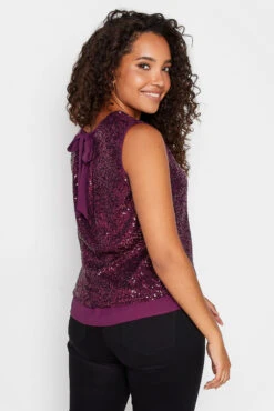 M&Co Dark Purple Sequin Tie Back Top 9 M&Co Dark Purple Sequin Tie Back Top -M&Co Sales Store b52bdc3b 3e63 44 550036 C scaled