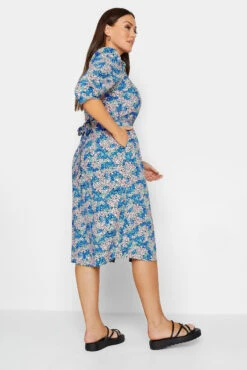 M&Co Blue Ditsy Floral Tie Belt Dress 9 M&Co Blue Ditsy Floral Tie Belt Dress -M&Co Sales Store b5323634 5349 4b 550404 C scaled