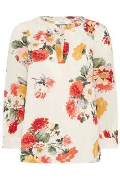 M&Co White Cream Floral Print Satin Blouse 12 M&Co White Cream Floral Print Satin Blouse -M&Co Sales Store b5f64652 a77a 48 550484 X scaled