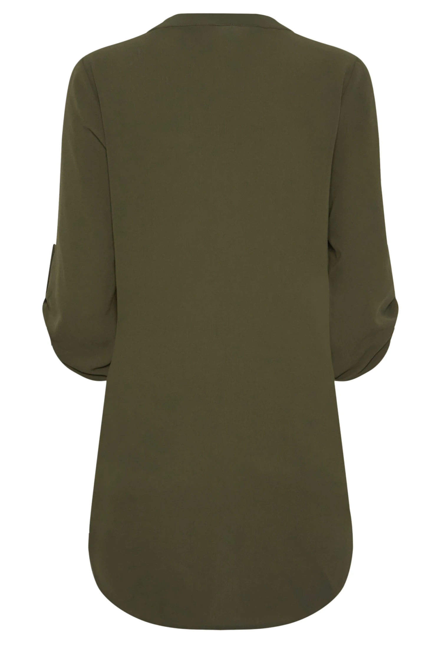 M&Co Dark Green Statement Button Tab Sleeve Shirt 6 M&Co Dark Green Statement Button Tab Sleeve Shirt - Image 6
