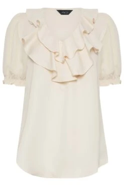 M&Co Ivory White Frill Blouse -M&Co Sales Store b7153ab0 cb57 40 550603 X scaled