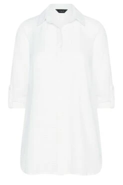 M&Co Ivory White Dobby Check Tab Sleeve Shirt 12 M&Co Ivory White Dobby Check Tab Sleeve Shirt -M&Co Sales Store b71deade 01d6 4d 550212 X scaled