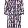 M&Co Blue Geometric Print Satin Shirt Dress