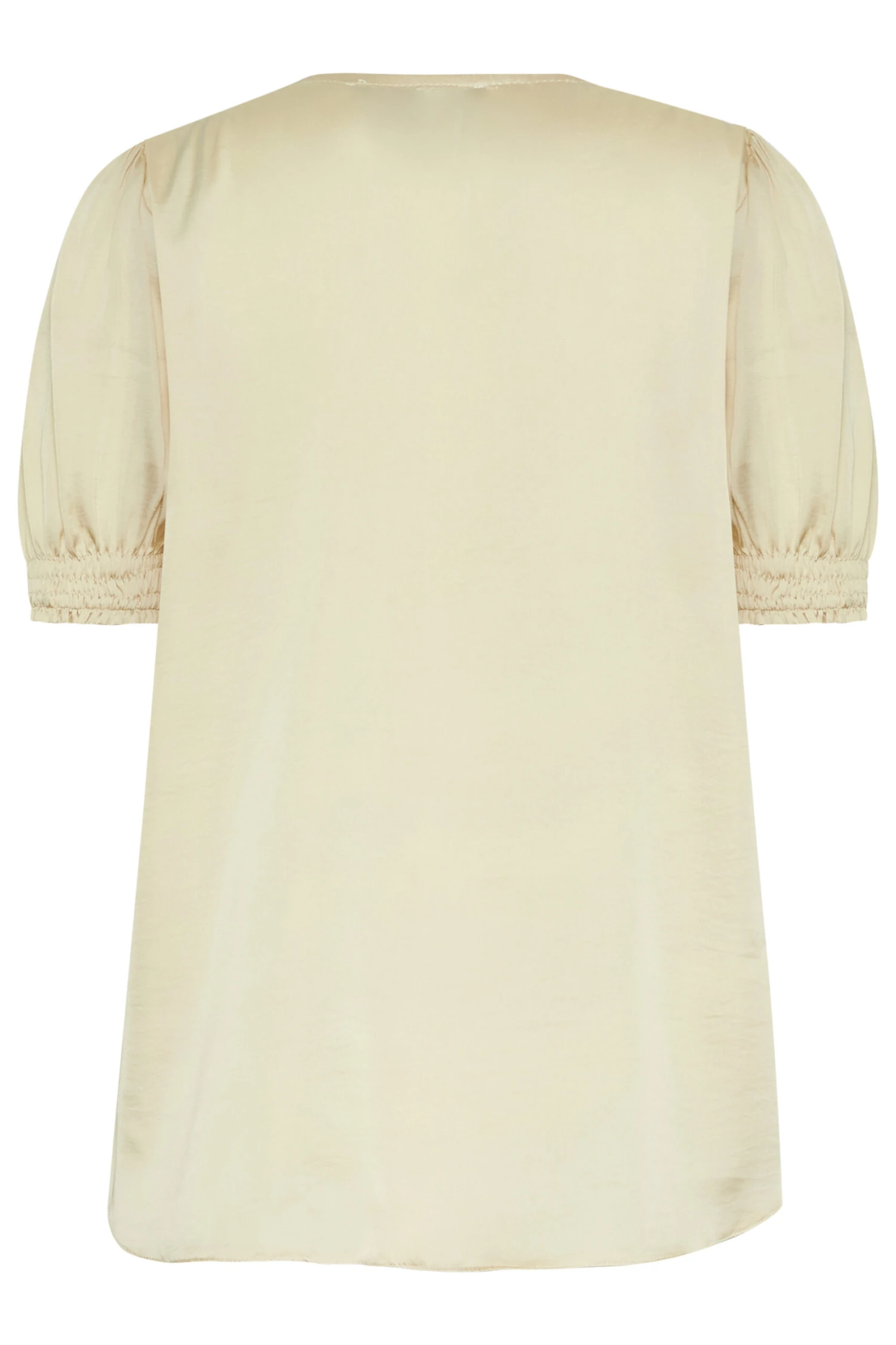 M&Co Cream Frill Satin Blouse 7 M&Co Cream Frill Satin Blouse - Image 7
