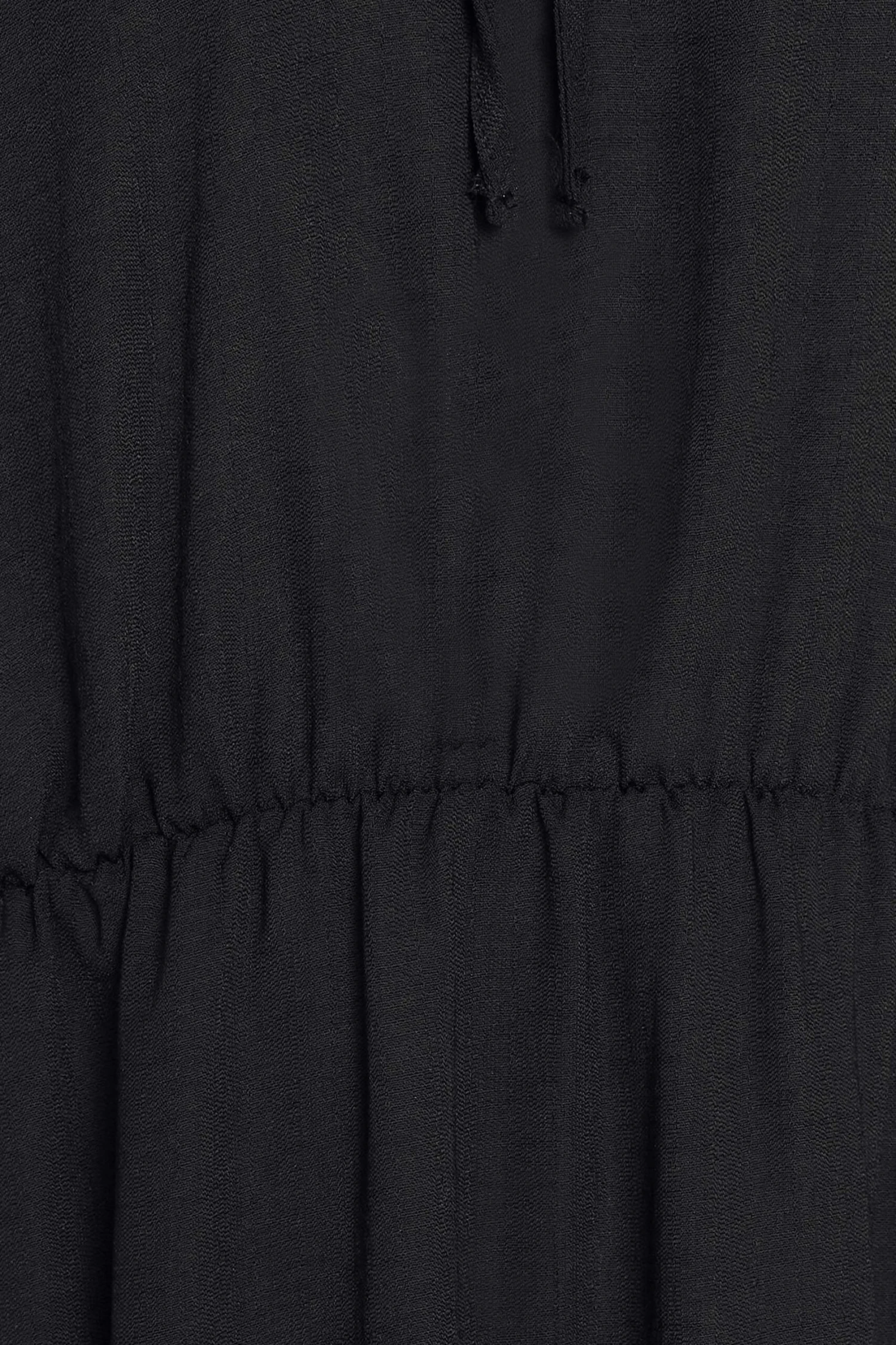 M&Co Black Tie Neck Elasticated Waist Dress 5 M&Co Black Tie Neck Elasticated Waist Dress - Image 5