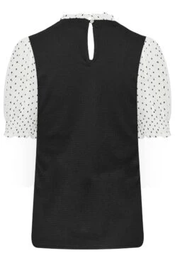 M&Co Black Polka Dot Sleeve Blouse 13 M&Co Black Polka Dot Sleeve Blouse -M&Co Sales Store bae6578d e735 47 550264 Y scaled