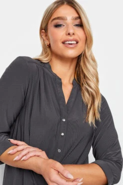 M&Co Grey Half Placket Jersey Shirt 10 M&Co Grey Half Placket Jersey Shirt -M&Co Sales Store bbb2984f f449 45 550348 D scaled