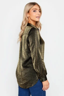 M&Co Khaki Green Shimmer Foil Shirt 9 M&Co Khaki Green Shimmer Foil Shirt -M&Co Sales Store bbb4bdfc f7a8 48 550208 C scaled