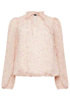 M&Co Pink Floral Print Tie Neck Blouse 12 M&Co Pink Floral Print Tie Neck Blouse -M&Co Sales Store bc511657 b243 4a 550669 X scaled