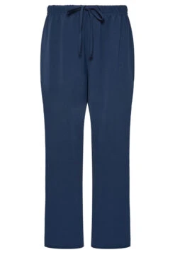 M&Co Navy Blue Crepe Wide Leg Trousers -M&Co Sales Store bc78b722 0d6e 40 500482 X scaled