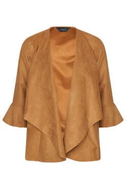 M&Co Tawny Brown Suedette Waterfall Jacket 12 M&Co Tawny Brown Suedette Waterfall Jacket -M&Co Sales Store bd860f26 a0c3 45 550605 X scaled