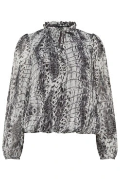 M&Co White Abstract Print Tie Neck Blouse 12 M&Co White Abstract Print Tie Neck Blouse -M&Co Sales Store be16f160 46ac 4d 550676 X scaled