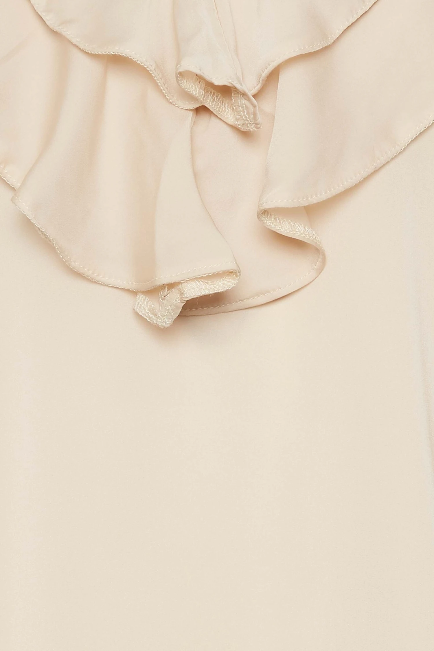 M&Co Nude Frill Front Blouse 5 M&Co Nude Frill Front Blouse - Image 5