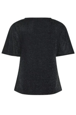 M&Co Black Brillo Angel Sleeve Wrap Top 13 M&Co Black Brillo Angel Sleeve Wrap Top -M&Co Sales Store be8341ee c9c4 4d 550240 Y scaled