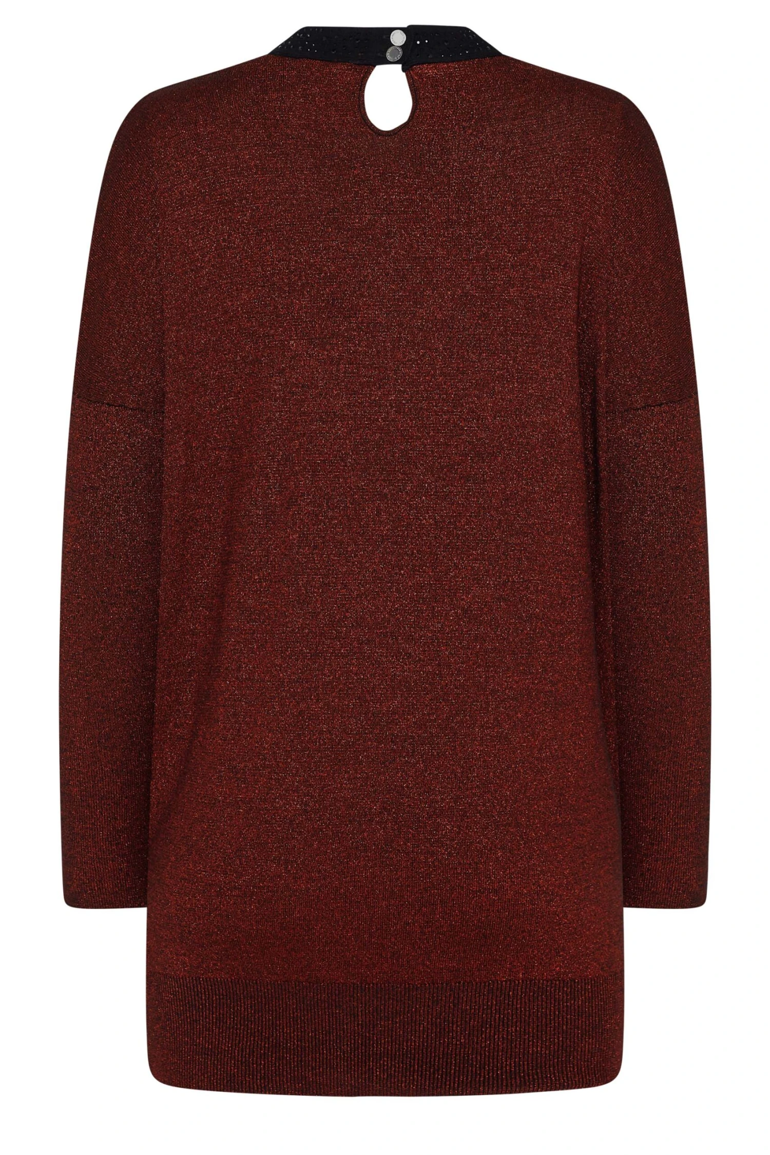 M&Co Red Glitter Cut Out Tunic Jumper 7 M&Co Red Glitter Cut Out Tunic Jumper - Image 7