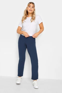 M&Co Navy Blue Stretch Tapered Trousers 5 M&Co Navy Blue Stretch Tapered Trousers -M&Co Sales Store c02e061c 0688 46 520066 B scaled