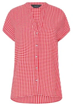 M&Co Red Gingham Short Sleeve Shirt 12 M&Co Red Gingham Short Sleeve Shirt -M&Co Sales Store c10a21b0 0240 48 550223 X scaled