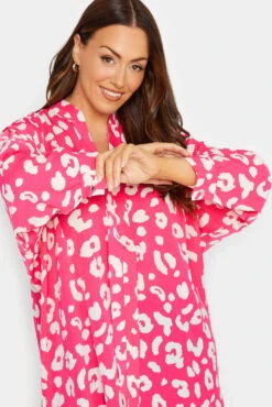 M&Co Pink Leopard Print Blouse -M&Co Sales Store c1193a43 36e9 43 550470 D scaled