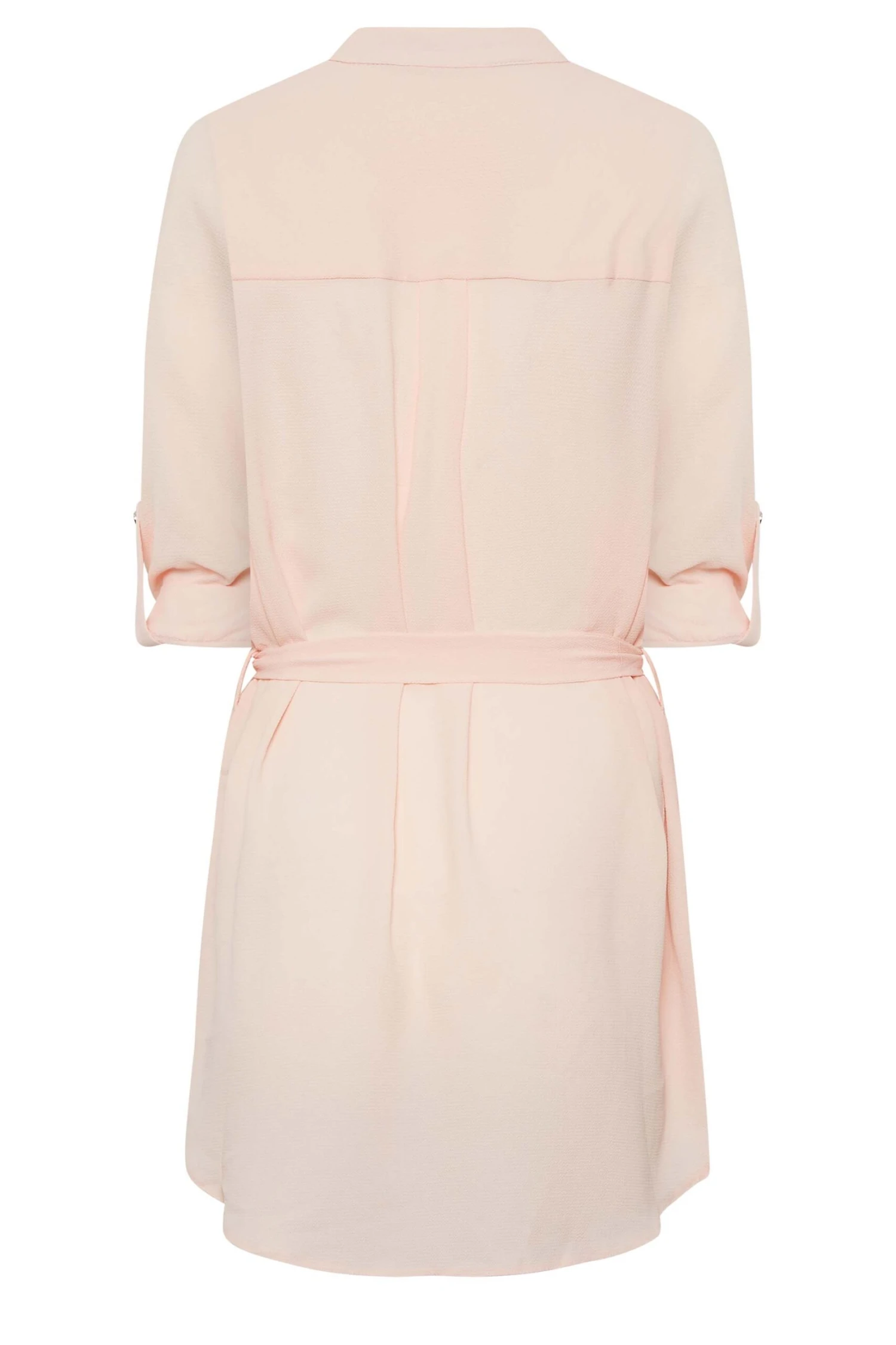 M&Co Light Pink Tie Waist Tunic Shirt 7 M&Co Light Pink Tie Waist Tunic Shirt - Image 7