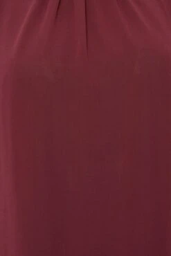 M&Co Burgundy Red High Neck Frill Sleeve Blouse -M&Co Sales Store c2ad81b0 9b85 40 550550 Z scaled