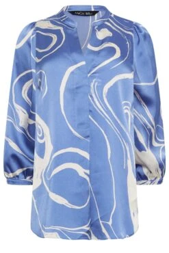 M&Co Blue Abstract Print 3/4 Sleeve Blouse 12 M&Co Blue Abstract Print 3/4 Sleeve Blouse -M&Co Sales Store c304ae7f c63e 41 550557 X scaled