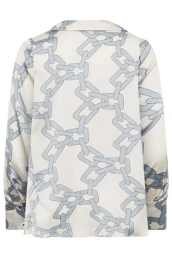 M&Co White Chain Print Cowl Neck Satin Blouse -M&Co Sales Store c354856d c104 42 550593 Y scaled