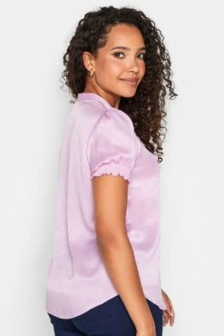 M&Co Pink Frill Front Satin Blouse -M&Co Sales Store c3a86f4d 5a12 43 550180 C scaled