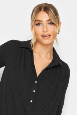 M&Co Black Ribbed V-Neck Shirt 10 M&Co Black Ribbed V-Neck Shirt -M&Co Sales Store c56a186f f9ab 43 550118 D scaled