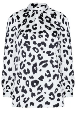 M&Co White Leopard Print High Neck Satin Blouse 12 M&Co White Leopard Print High Neck Satin Blouse -M&Co Sales Store c624d1ff 94fa 4b 550080 X scaled