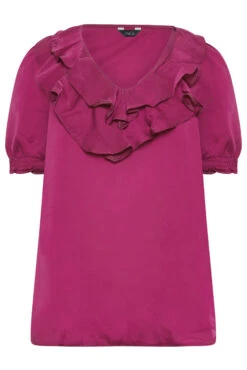 M&Co Purple Frill Front Blouse 12 M&Co Purple Frill Front Blouse -M&Co Sales Store c7356763 001a 49 550541 X scaled