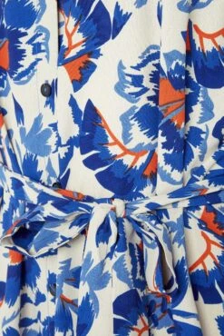 M&Co White Floral Print Tie Tunic Shirt Dress -M&Co Sales Store c7d0a2d6 97ec 48 550008 Z scaled