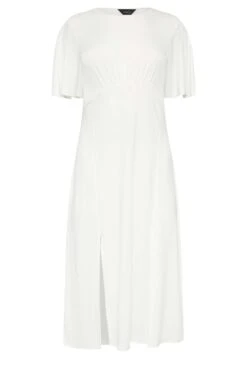 M&Co White Angel Sleeve Split Hem Midi Dress -M&Co Sales Store ca71f6f9 6546 4f 550497 X scaled