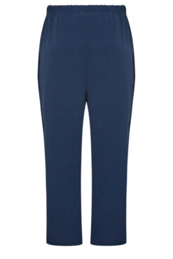 M&Co Navy Blue Crepe Wide Leg Trousers -M&Co Sales Store ca8cb097 ec94 49 500482 Y scaled