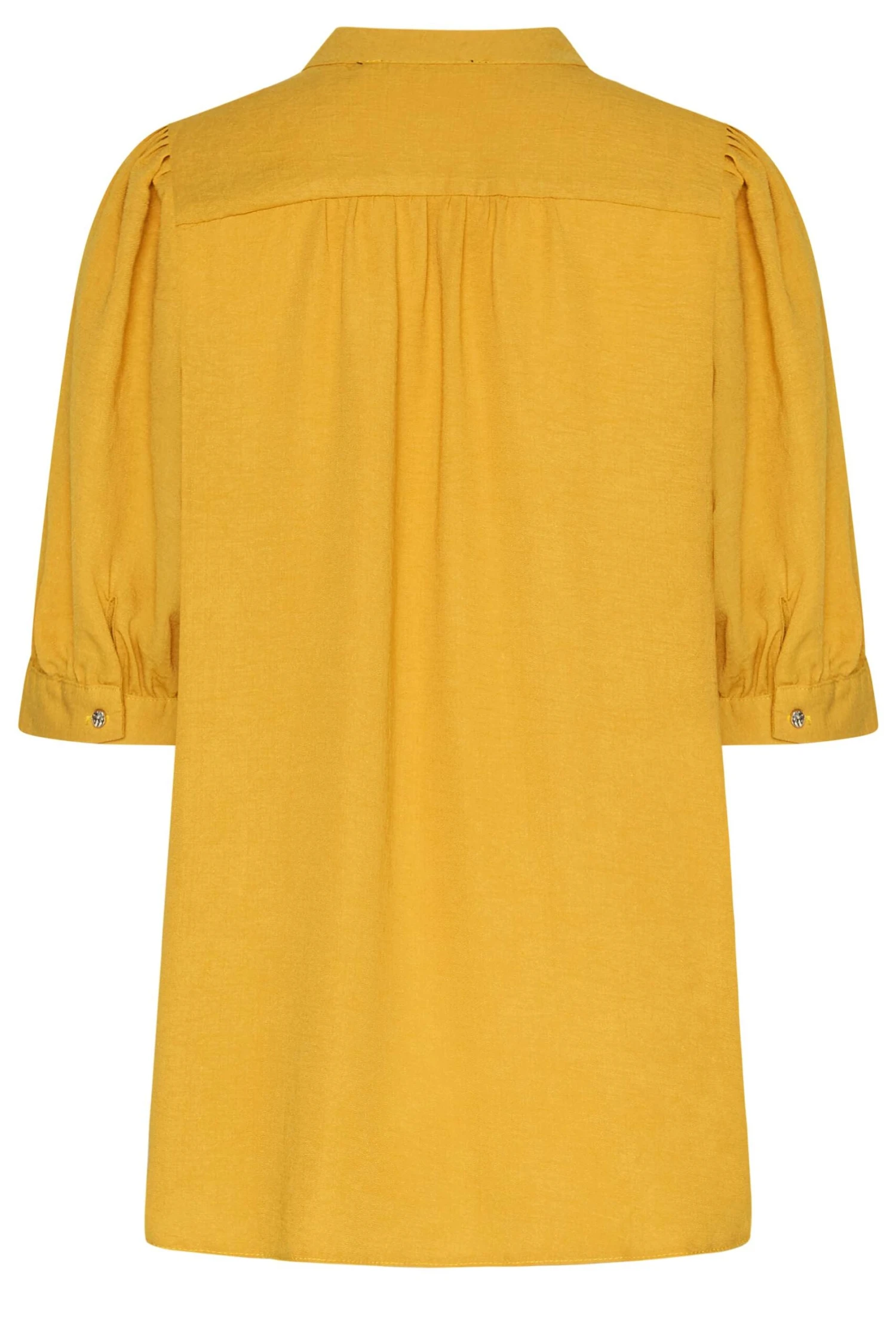 M&Co Yellow Short Sleeve Blouse 7 M&Co Yellow Short Sleeve Blouse - Image 7