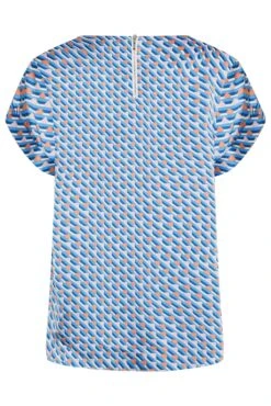 M&Co Blue Geometric Print Blouse -M&Co Sales Store cc7d2be8 7e15 4c 550566 Y scaled