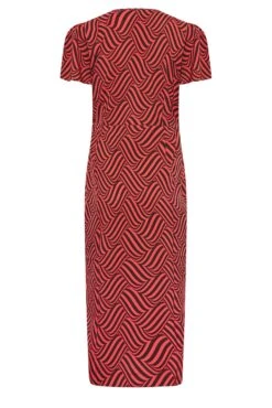 M&Co Red Abstract Stripe Wrap Dress 13 M&Co Red Abstract Stripe Wrap Dress -M&Co Sales Store ccd2dda0 f56b 47 550478 Y scaled