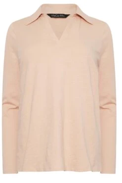 M&Co Blush Pink Collared Long Sleeve Cotton Top 12 M&Co Blush Pink Collared Long Sleeve Cotton Top -M&Co Sales Store ce058649 56eb 48 500296 X scaled