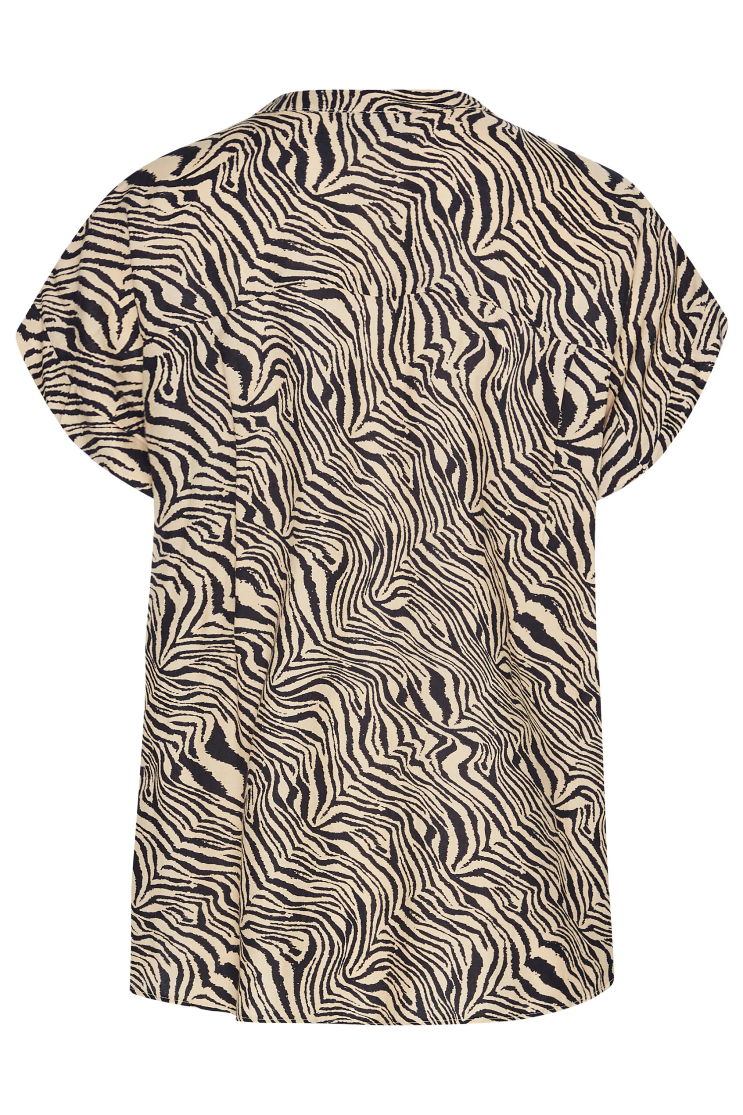 M&CO Brown Zebra Print Shirt 7 M&CO Brown Zebra Print Shirt - Image 7