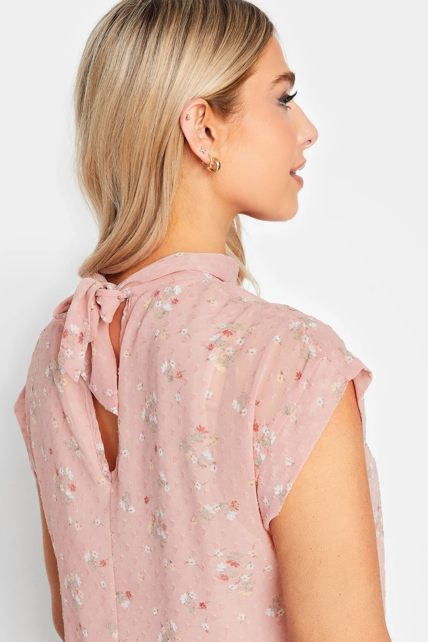 M&Co Pink Floral Print Blouse 5 M&Co Pink Floral Print Blouse - Image 5