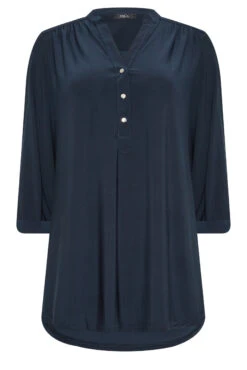 M&Co Navy Blue Half Placket Shirt 12 M&Co Navy Blue Half Placket Shirt -M&Co Sales Store ce61b89e 54b1 4b 550345 X scaled