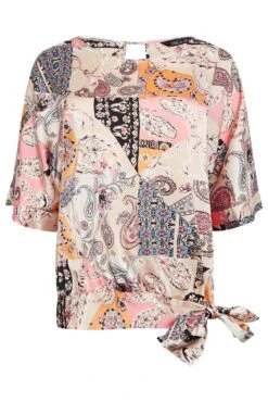M&Co Pink Paisley Print Short Sleeve Blouse 12 M&Co Pink Paisley Print Short Sleeve Blouse -M&Co Sales Store ceb71c54 5385 48 550587 X scaled