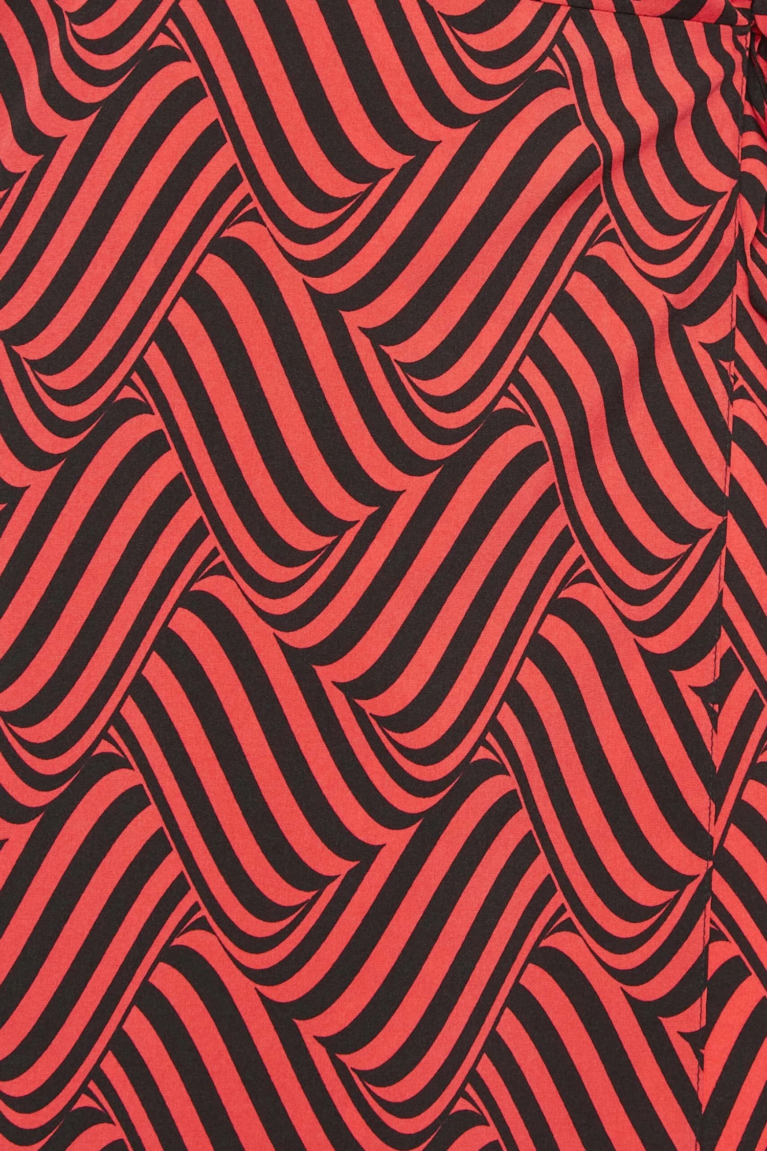 M&Co Red Abstract Stripe Wrap Dress 5 M&Co Red Abstract Stripe Wrap Dress - Image 5