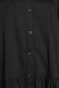 M&Co Black Frill Hem Button Through Shirt -M&Co Sales Store d28e8d4b 917a 46 550199 Z scaled