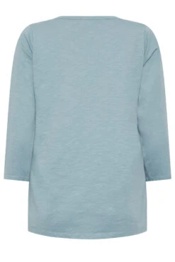 M&Co Pale Blue Cotton Henley Top 13 M&Co Pale Blue Cotton Henley Top -M&Co Sales Store d3229f3a 78af 47 500217 Y scaled