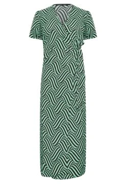 M&Co Green Abstract Stripe Wrap Dress 12 M&Co Green Abstract Stripe Wrap Dress -M&Co Sales Store d32f33a2 9150 45 550479 X scaled