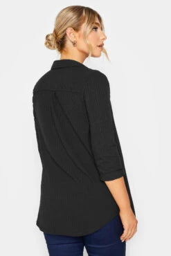 M&Co Black Ribbed V-Neck Shirt 9 M&Co Black Ribbed V-Neck Shirt -M&Co Sales Store d467f732 5a8b 42 550118 C scaled