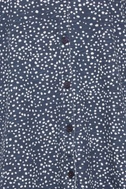 M&Co Navy Blue Spot Print Cotton Shirt -M&Co Sales Store d478ad83 0dda 41 500222 Z scaled