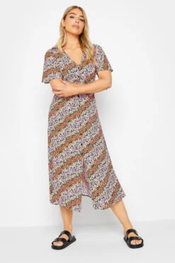 M&Co Orange Ditsy Floral Print Midi Button Through Tea Dress 10 M&Co Orange Ditsy Floral Print Midi Button Through Tea Dress -M&Co Sales Store d530115e da88 4a 550679 B scaled