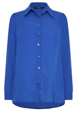 M&Co Cobalt Blue Button Through Tunic Shirt 12 M&Co Cobalt Blue Button Through Tunic Shirt -M&Co Sales Store d559f17a a877 44 550311 X scaled