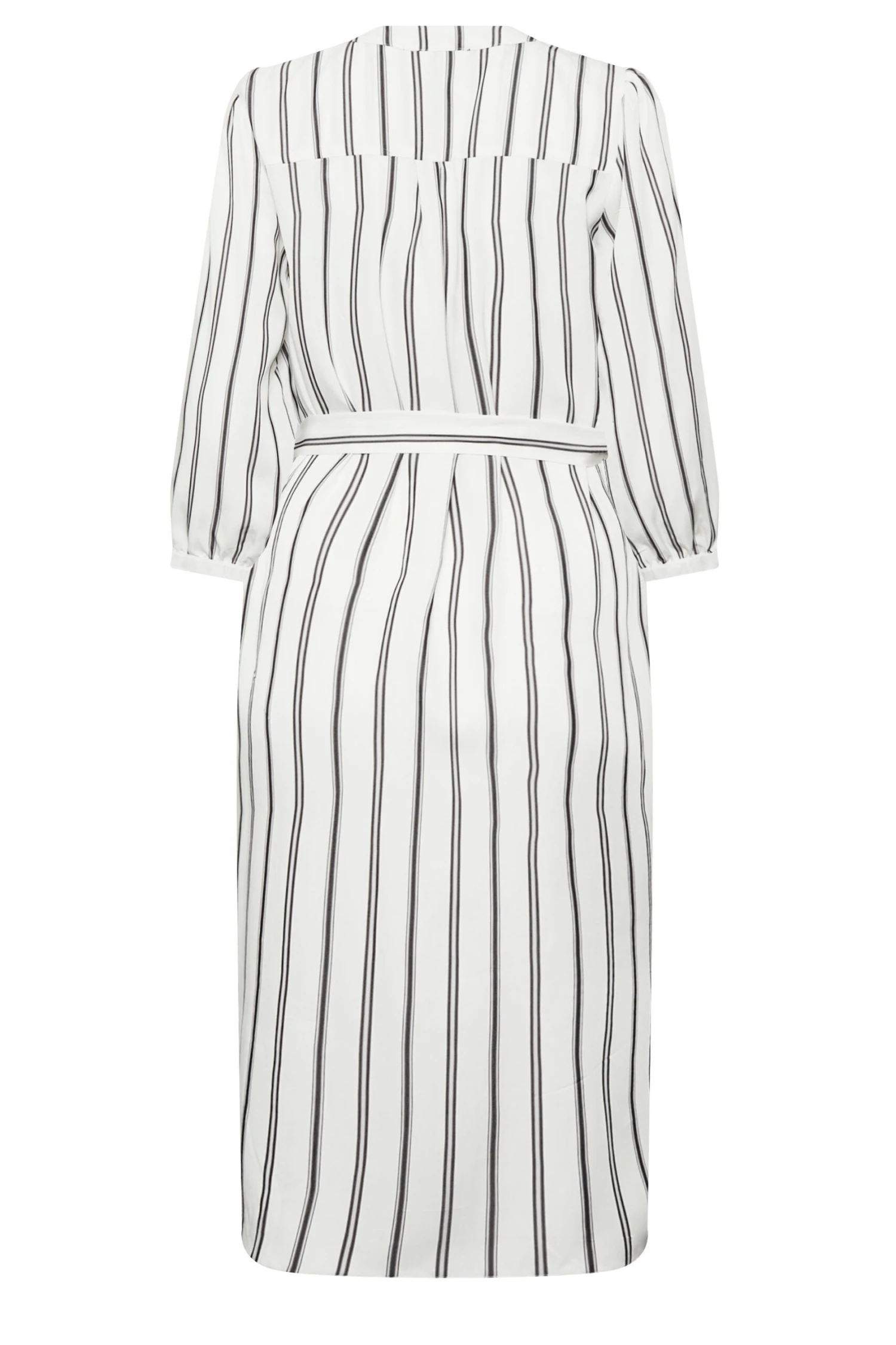 M&Co White Stripe Print Tie Waist Tunic Dress 7 M&Co White Stripe Print Tie Waist Tunic Dress - Image 7